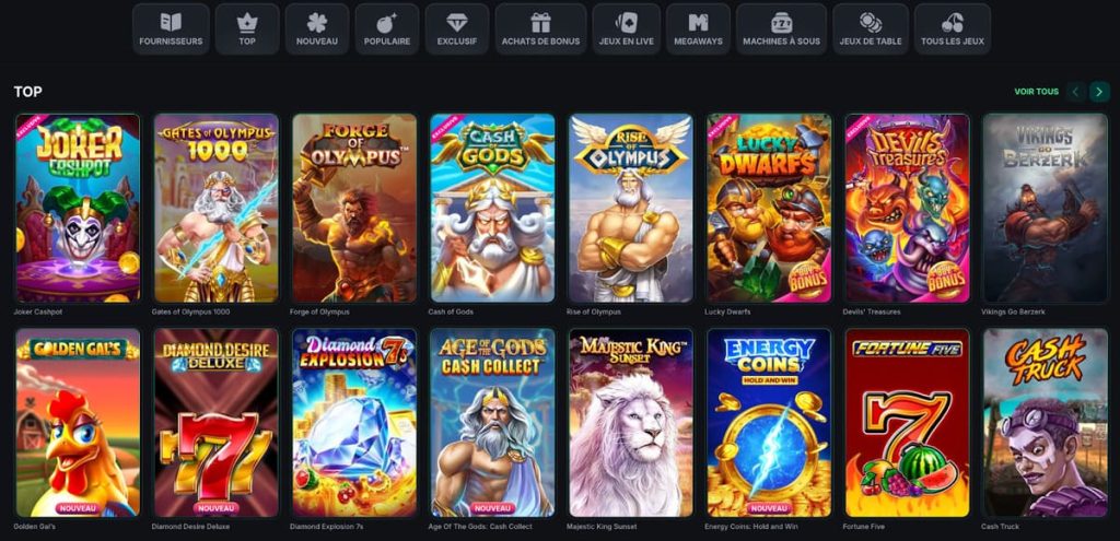 Kinbet Casino machines à sous