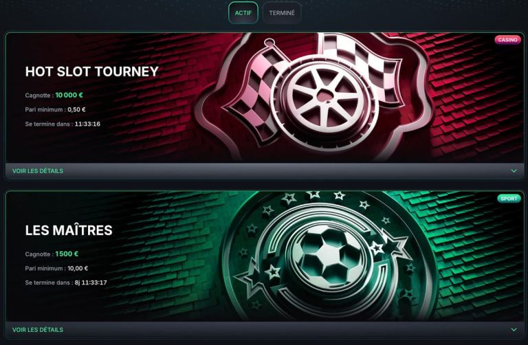 Kinbet Casino tournois